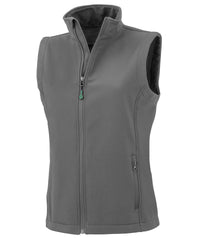 Resultrecycled Women's Recycled 2-layer Printable Softshell Bodywarmer - Workguard Grey