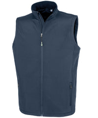 Resultrecycled Men's Recycled 2-layer Printable Softshell Bodywarmer - Navy