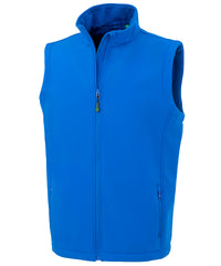Resultrecycled Men's Recycled 2-layer Printable Softshell Bodywarmer - Royal