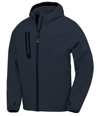 Resultrecycled 3-layer Recycled Printable Casual Hooded Softshell - Navy/Navy
