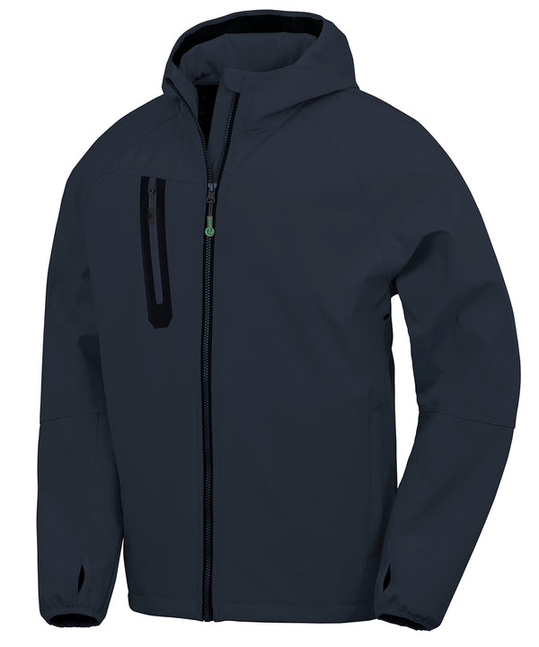 Resultrecycled 3-layer Recycled Printable Casual Hooded Softshell - Navy/Navy