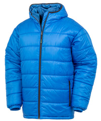 Resultrecycled Recycled Hooded Padded Parka - Royal