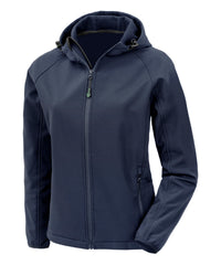 Resultrecycled Women’s Recycled 3-layer Printable Hooded Softshell - Navy