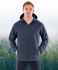 Resultrecycled Recycled 3-layer Printable Hooded Softshell - Black