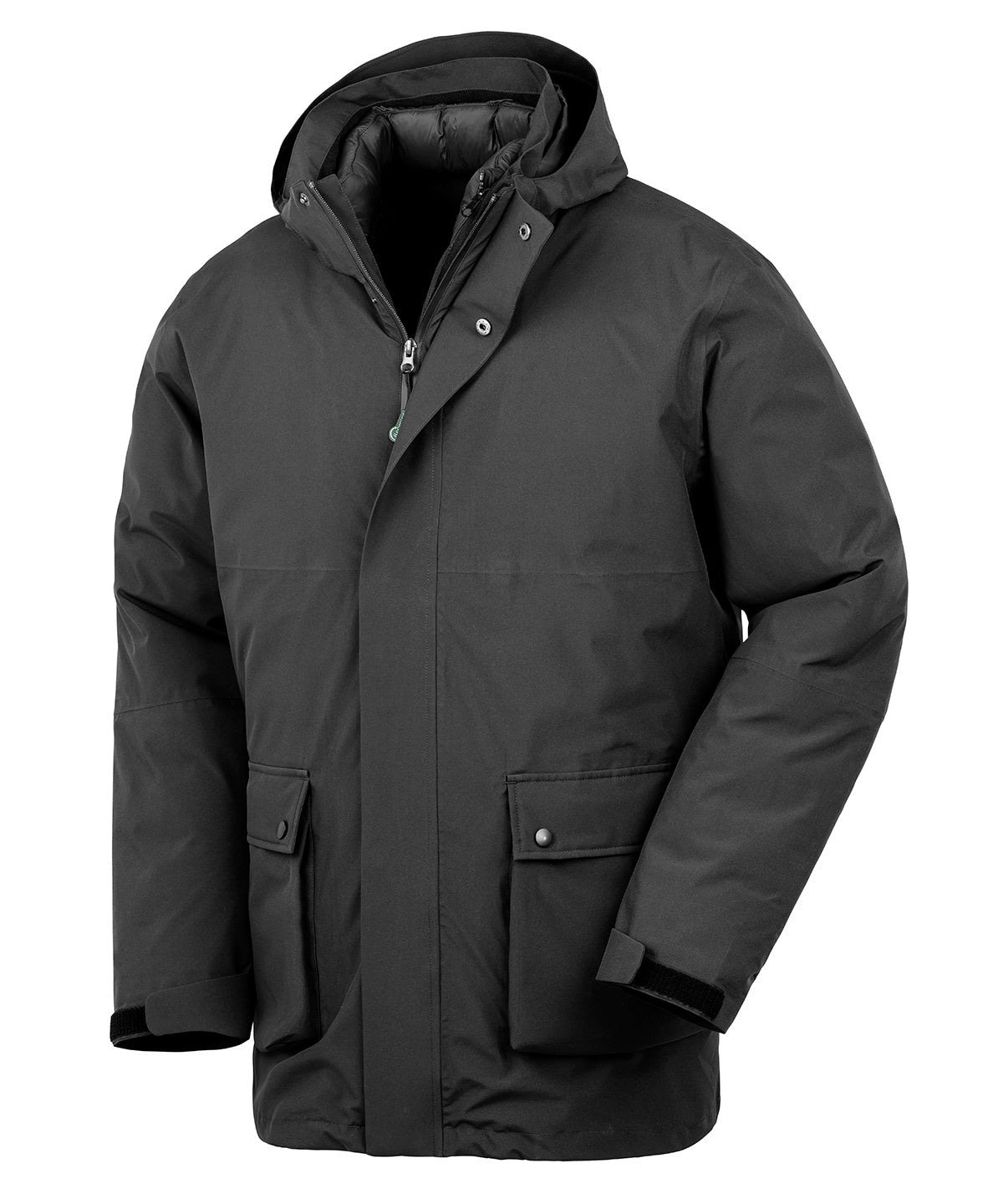 Resultrecycled Recycled 3-in-1 Padded Ripstop Jacket - Black*