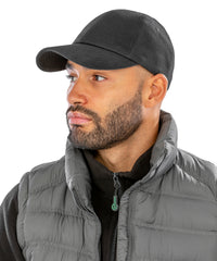 Resultheadwear Low-profile Heavy Brushed Cotton Cap - Black