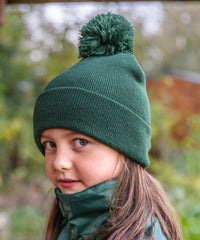 Resultwinteressentials Junior Pom Pom Beanie - Black