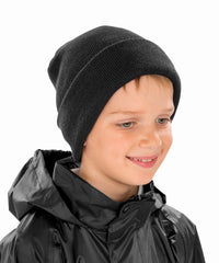 Resultwinteressentials Kids Woolly Ski Hat - Black