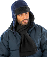 Resultwinteressentials Ocean Trapper Hat - Black/Grey
