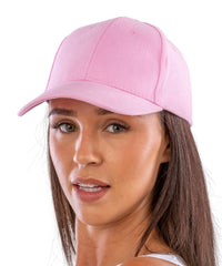 Resultheadwear Memphis 6-panel Brushed Cotton Low Profile Cap - Azure Blue