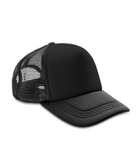 Resultheadwear Core Detroit ½ Mesh Truckers Cap - Black/Black
