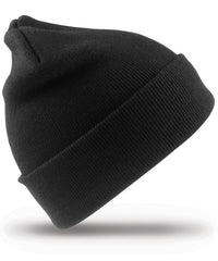 Resultrecycled Recycled Woolly Ski Hat - Black