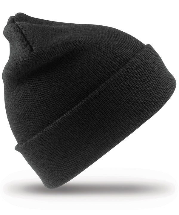 Resultrecycled Recycled Woolly Ski Hat - Black