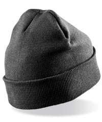 Resultrecycled Recycled Woolly Ski Hat - Black
