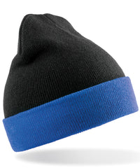 Resultrecycled Recycled Compass Beanie - Black/Royal