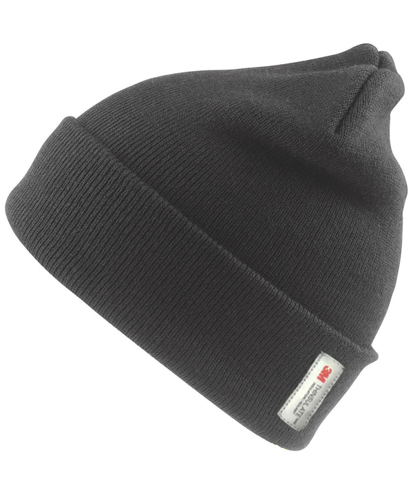 Resultrecycled Recycled ThinsulateTM Beanie - Charcoal