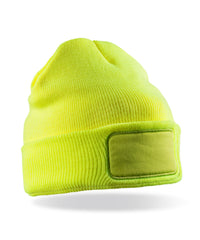 Resultrecycled Recycled ThinsulateTM Printers Beanie - Fluorescent Yellow