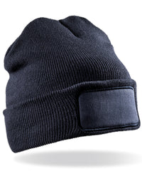 Resultrecycled Recycled ThinsulateTM Printers Beanie - Navy