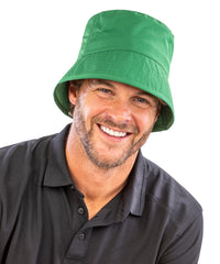 Resultheadwear Recycled Bound Edge Bucket Hat - Black