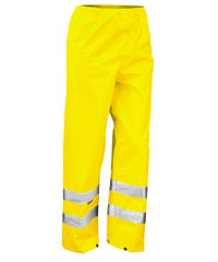 Result Safety High-viz Trousers - Fluorescent Yellow