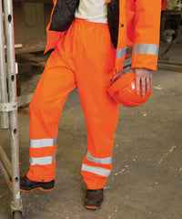 Result Safety High-viz Trousers - Fluorescent Orange