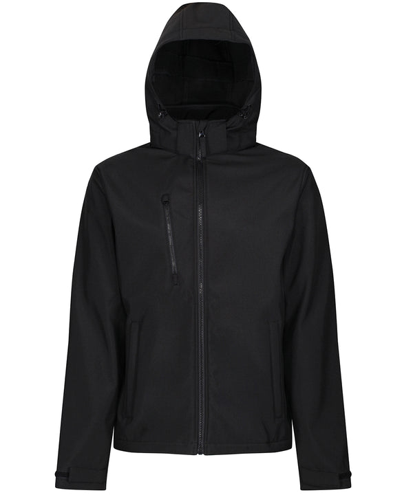 Regatta Venturer 3-layer Hooded Softshell Jacket - Black*