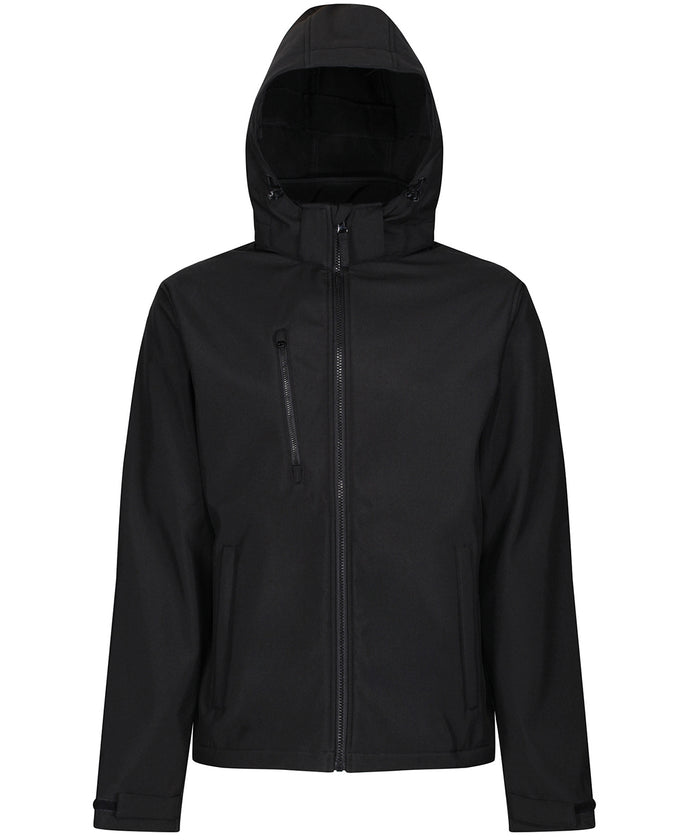 Regatta Venturer 3-layer Hooded Softshell Jacket - Black*