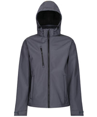 Regatta Venturer 3-layer Hooded Softshell Jacket - Seal Grey/Black