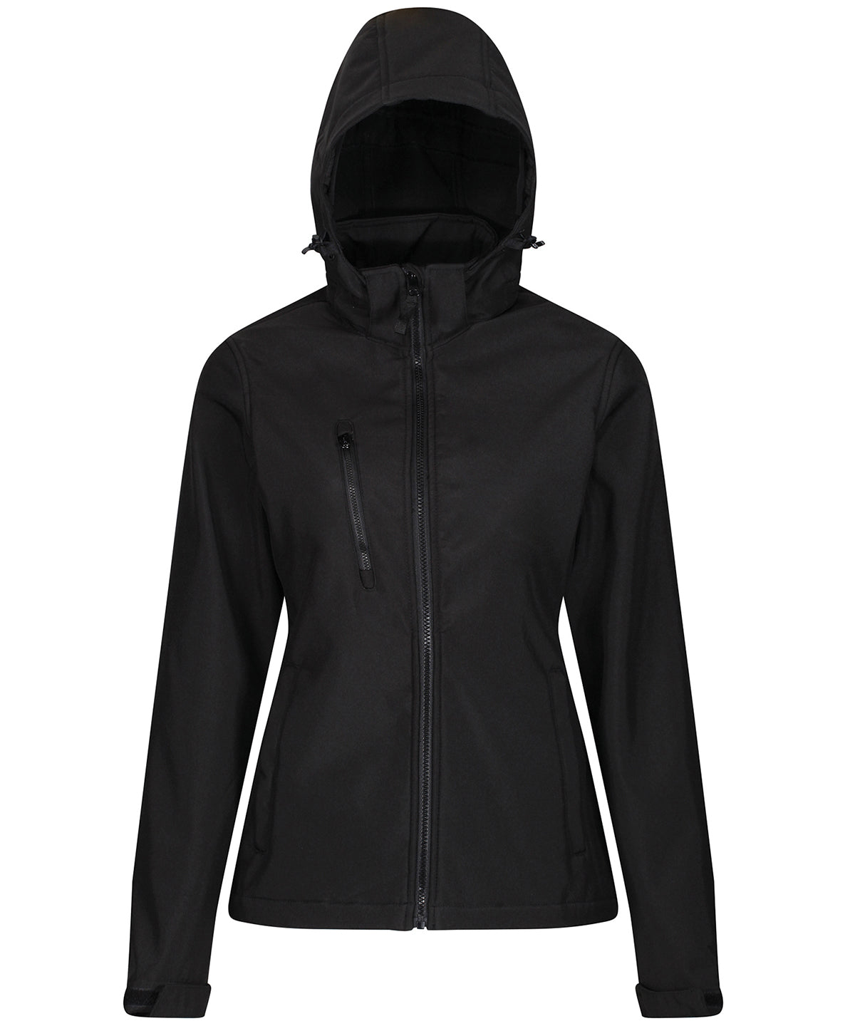 Regatta Women's Venturer 3-layer Hooded Softshell Jacket - Black