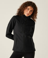 Regatta Women's Venturer 3-layer Hooded Softshell Jacket - Black