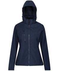 Regatta Women's Venturer 3-layer Hooded Softshell Jacket - Navy