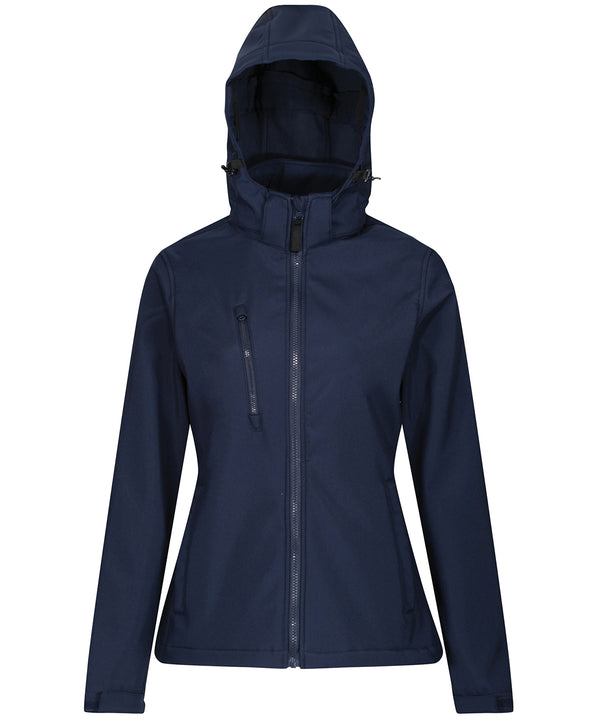 Regatta Women's Venturer 3-layer Hooded Softshell Jacket - Navy