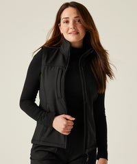 Regatta Women's Flux Softshell Bodywarmer - All Black