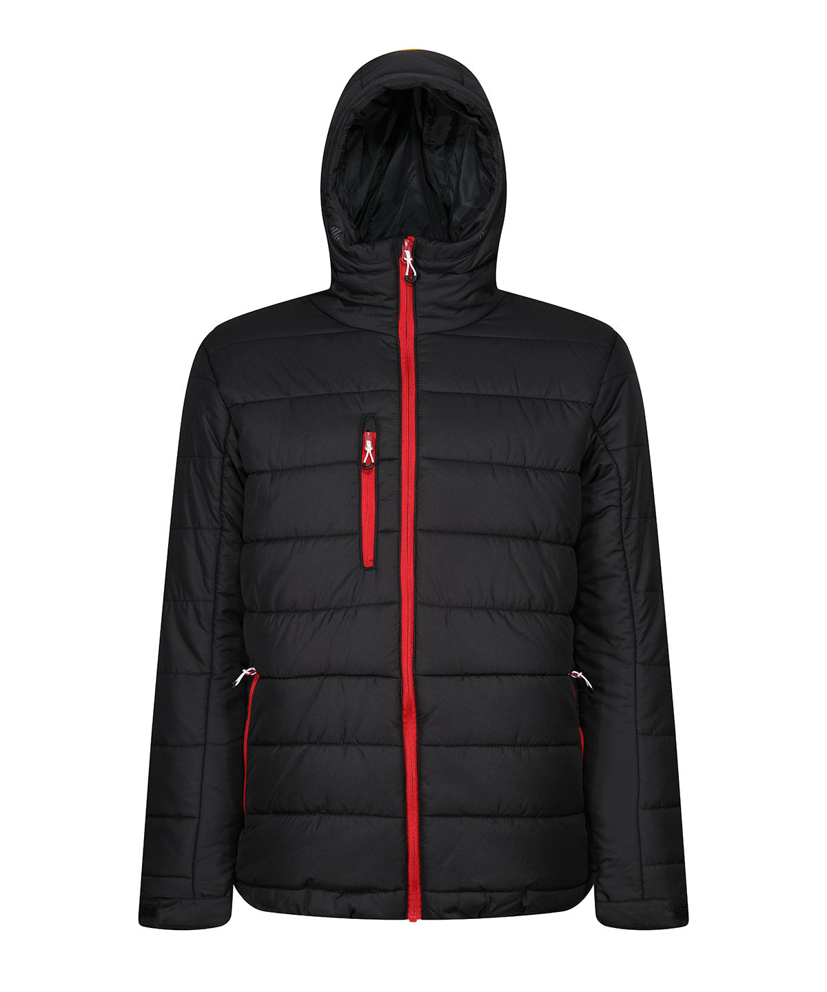 Regatta Navigate Thermal Hooded Jacket - Black/Classic Red
