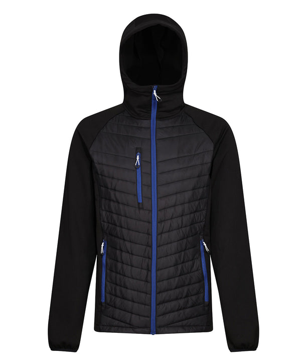 Regatta Navigate Hybrid Hooded Jacket - Black/New Royal