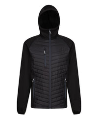 Regatta Navigate Hybrid Hooded Jacket - Black/Seal