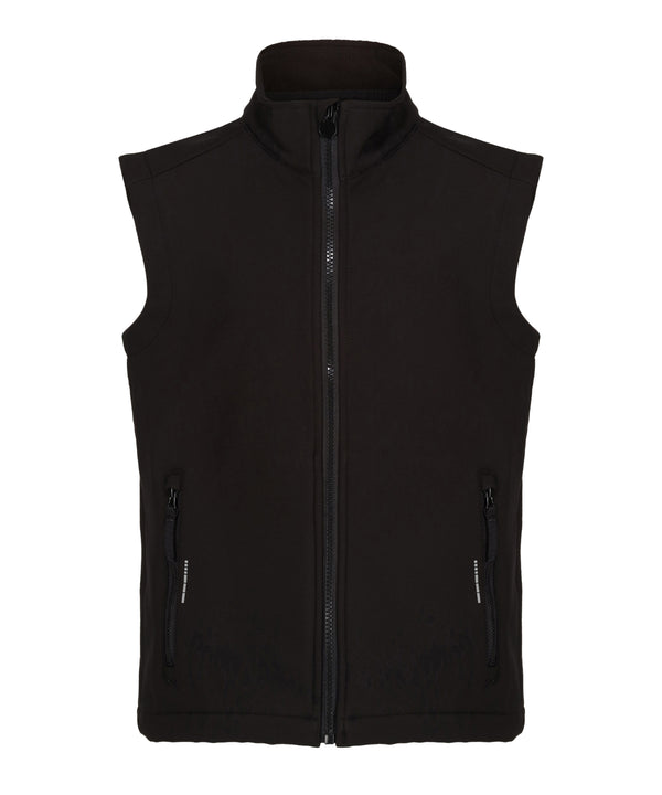 Regattajunior Junior Ablaze Softshell Bodywarmer - Black/Black