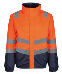 Regatta Pro Hi-vis Classic Bomber Jacket - Yellow/Navy