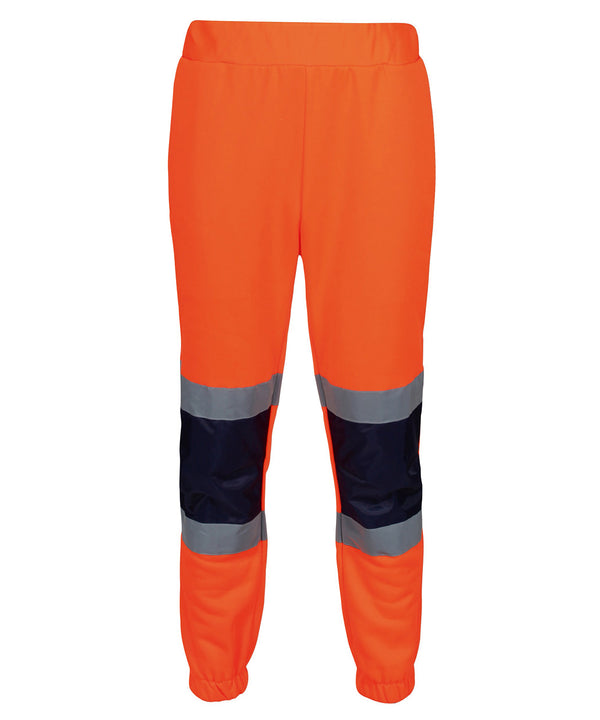 Regatta Pro Hi-vis Joggers - Orange/Navy