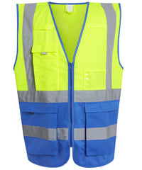 Regatta Pro Hi-vis Executive Vest - Yellow/Royal Blue