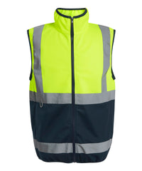 Regatta Pro Hi-vis Full-zip Gilet - Yellow/Navy