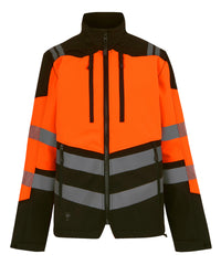 Regatta Hi-Vis X-Pro 3-layer Softshell Jacket (Class 2) - Black/Orange