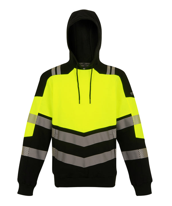 Regatta Hi-Vis X-Pro Hoodie (Class 2) - Black/Yellow