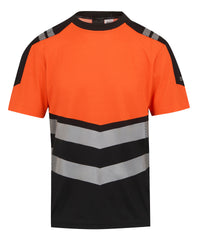 Regatta Hi-Vis X-Pro T-shirt (Class 1) - Black/Orange