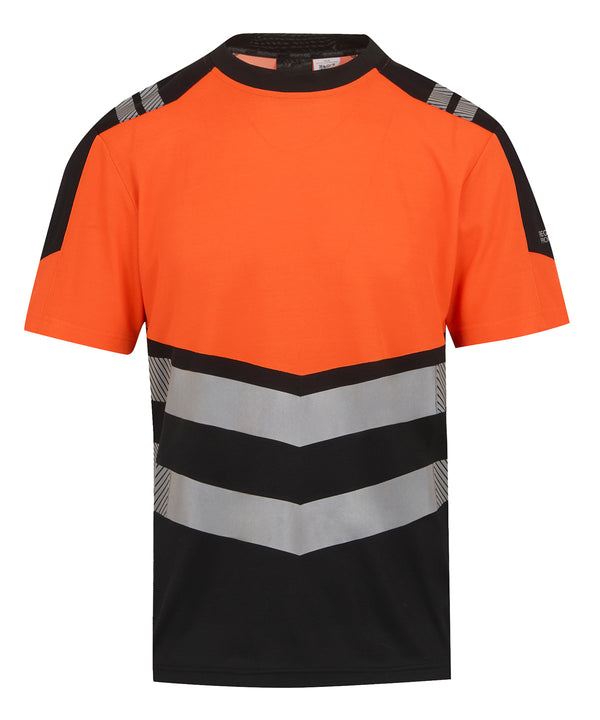 Regatta Hi-Vis X-Pro T-shirt (Class 1) - Black/Orange