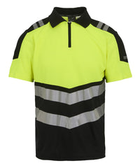 Regatta Hi-Vis X-Pro Polo (Class 1) - Black/Yellow
