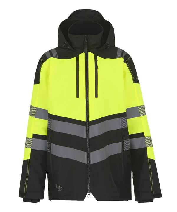 Regatta Hi-Vis X-Pro Waterproof Shell Jacket (Class 2) - Black/Yellow