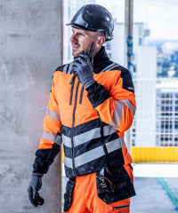 Regatta Hi-vis X-pro Hybrid Jacket (Class 2) - Black/Orange