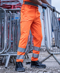 Regatta Hi-vis Pro Contract Stretch Action Trousers - Orange