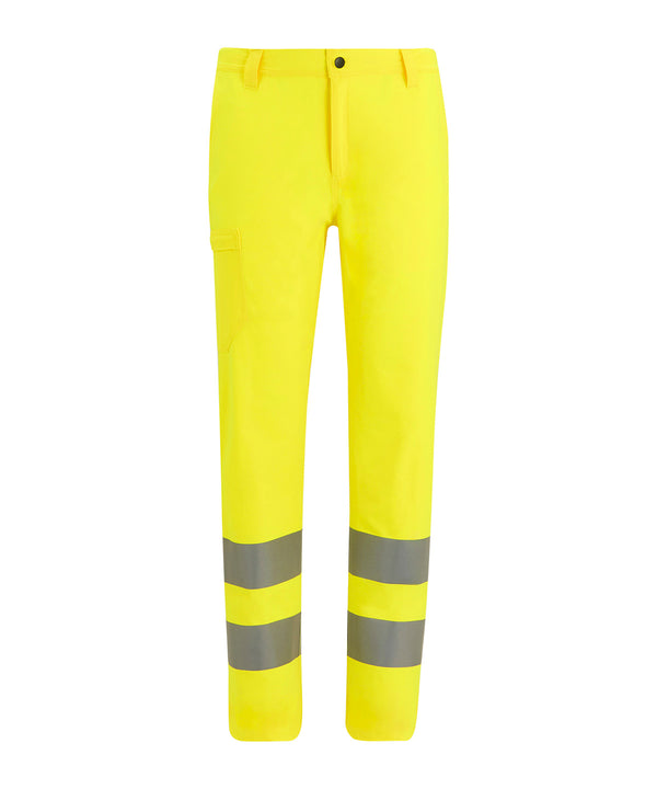 Regatta Hi-vis Pro Contract Stretch Action Trousers - Yellow